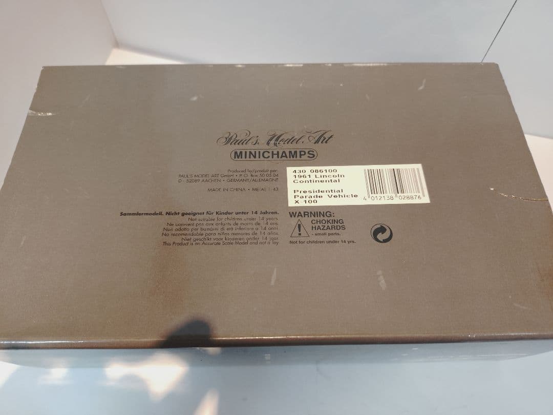 ミニチャンプス 1/43 1961 リンカーンコンチネンタル X-100
