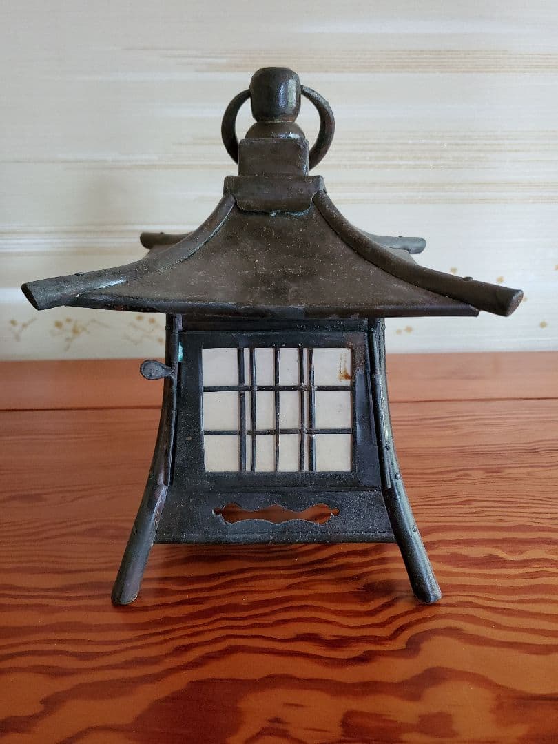 灯籠　銅製　年代物　アンティーク　美品　骨董品　No.2