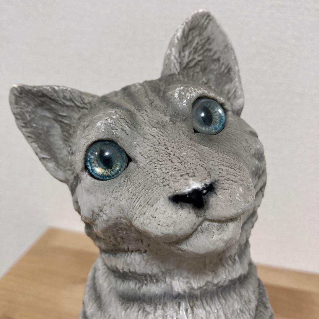イタリア　リアル猫 ネコ　ねこ　キャット　サバトラ　置物 オーナメント オブジェ