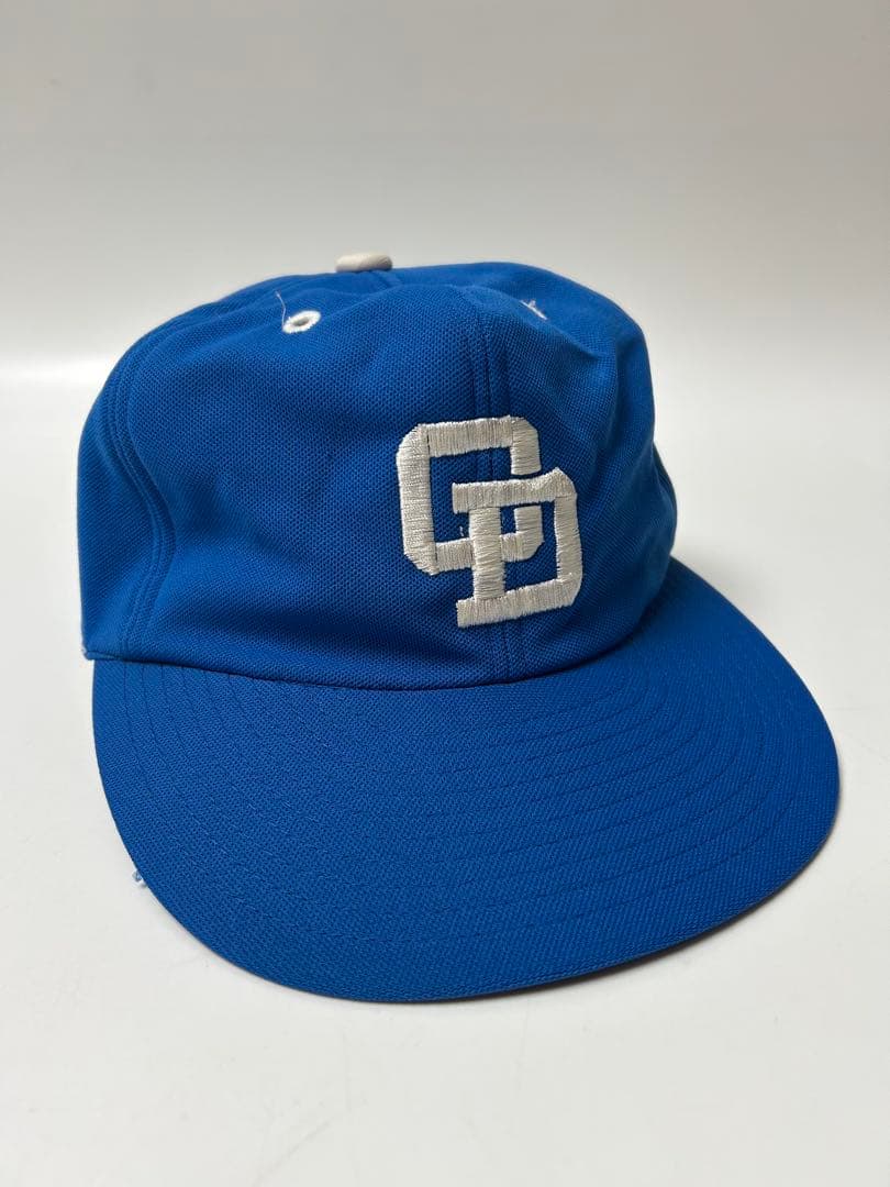 中日ドラゴンズ　ブルー/青　キャップ　刺繍ロゴ　57サイズ