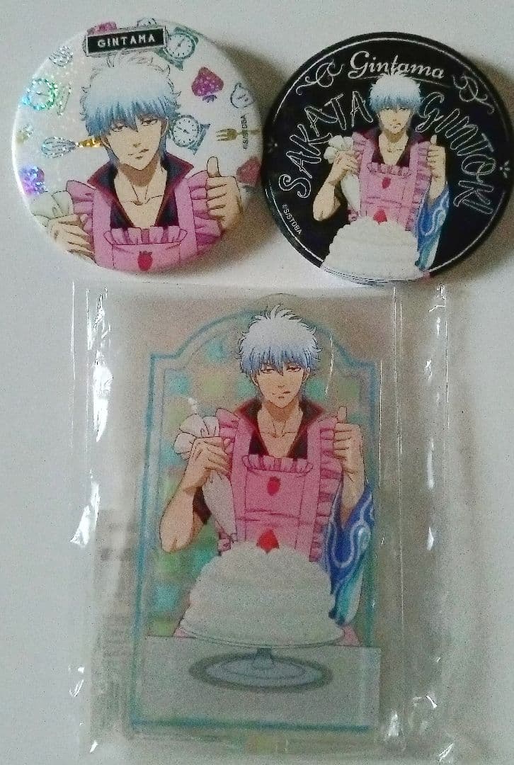 銀魂　坂田銀時　俺のキッチン　キラキラ缶バッジ　アクリルスタンド