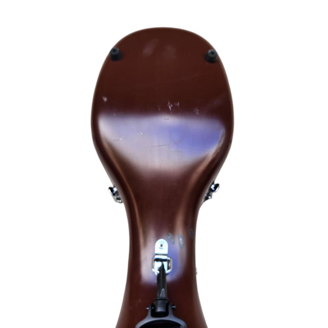 チェロ用ハードケース ブラウン 傷有 金具調整可 ストラップ付