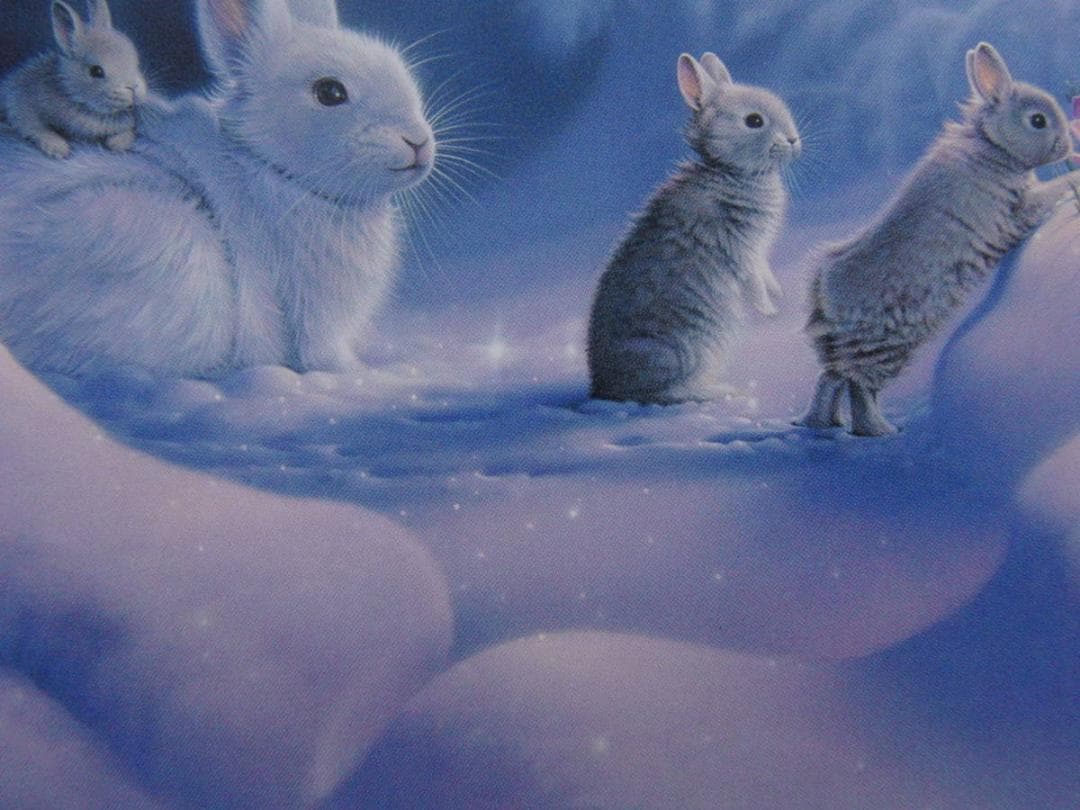 カーク・レイナート、【AE　スナグル　バニーズ】希少な額装用画集より、新品額装付