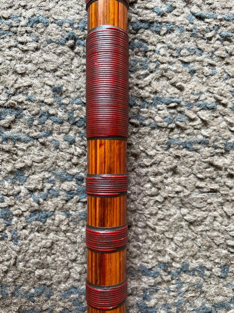 篠笛　蘭情管　唄用（ドレミ）朱総藤巻 八本調子