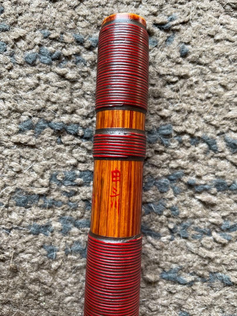 篠笛　蘭情管　唄用（ドレミ）朱総藤巻 八本調子