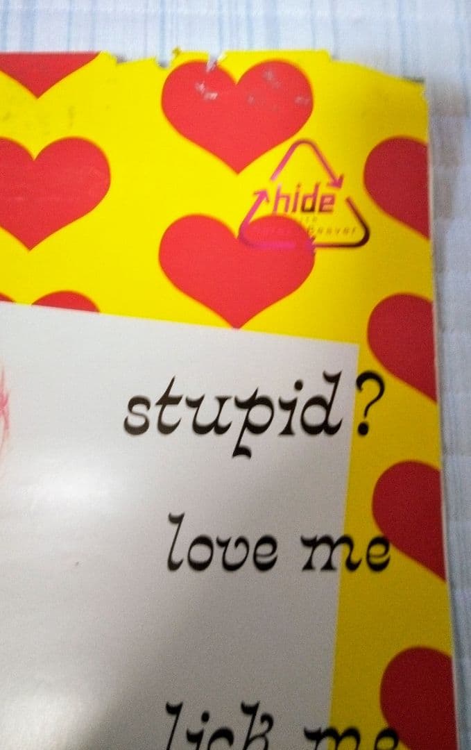 「XJAPAN」　YOSHIKI ・ hide 販促用ポスター8枚組