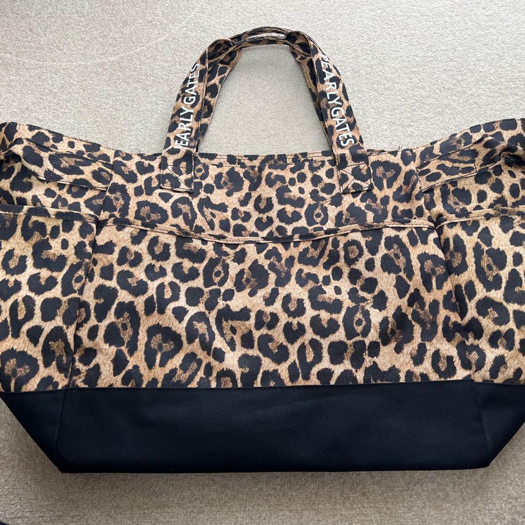 美品PEARLY GATES レオパード柄　ロッカーバッグ