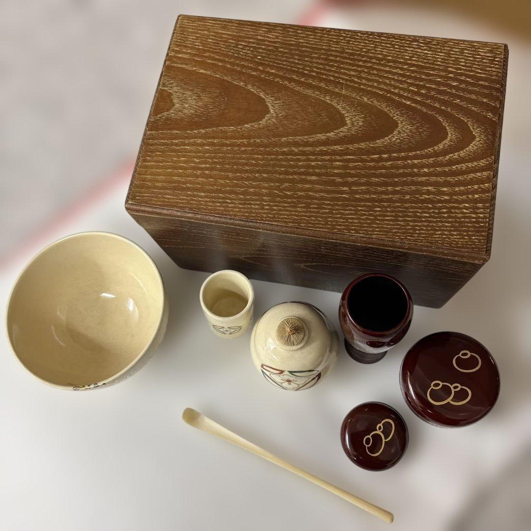 茶箱セット　茶道　女桑
