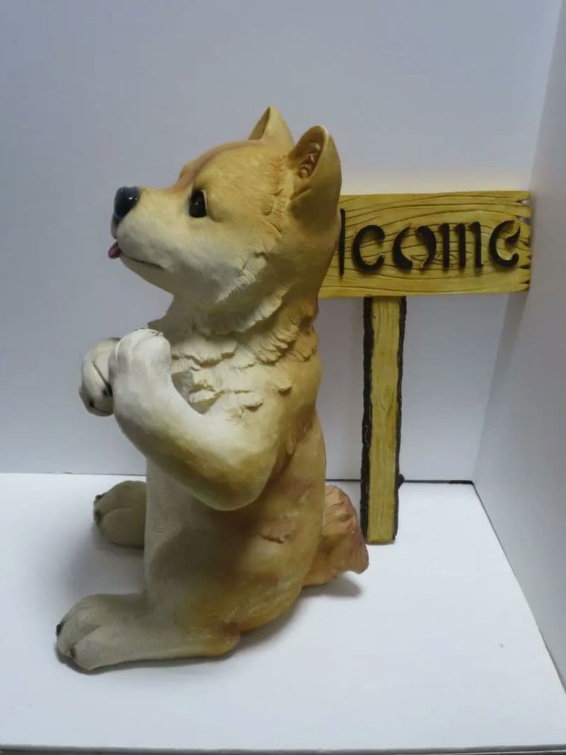 柴犬 置物 ウエルカム ガーデニング オブジェ