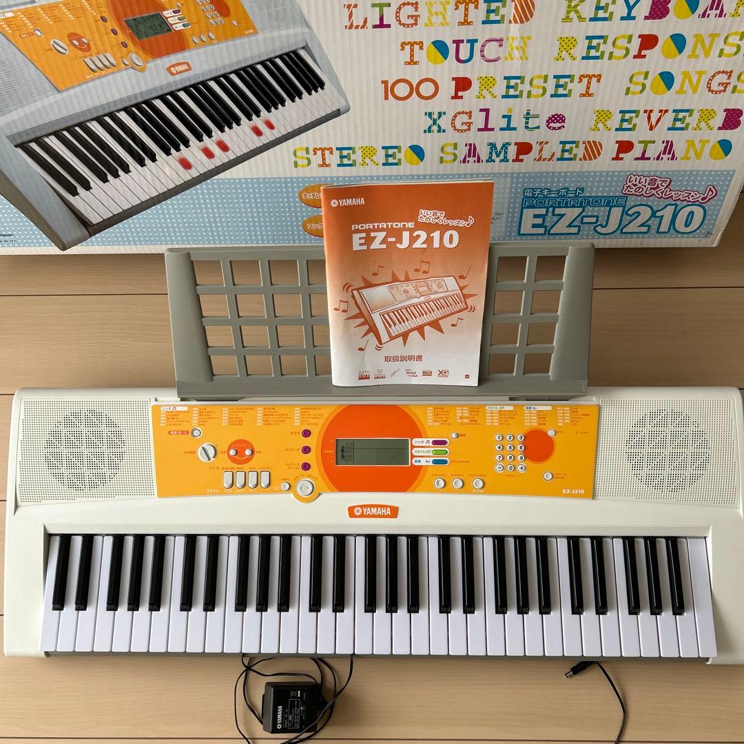 YAMAHA ヤマハ EZ-J210 ポータトーン キーボード