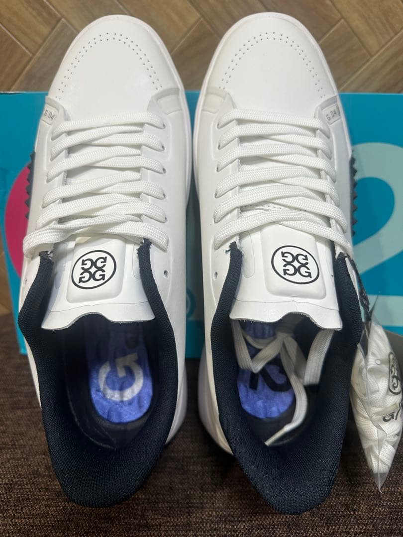 G/FOREメンズシューズG.112　ホワイト×ネイビー　27㎝