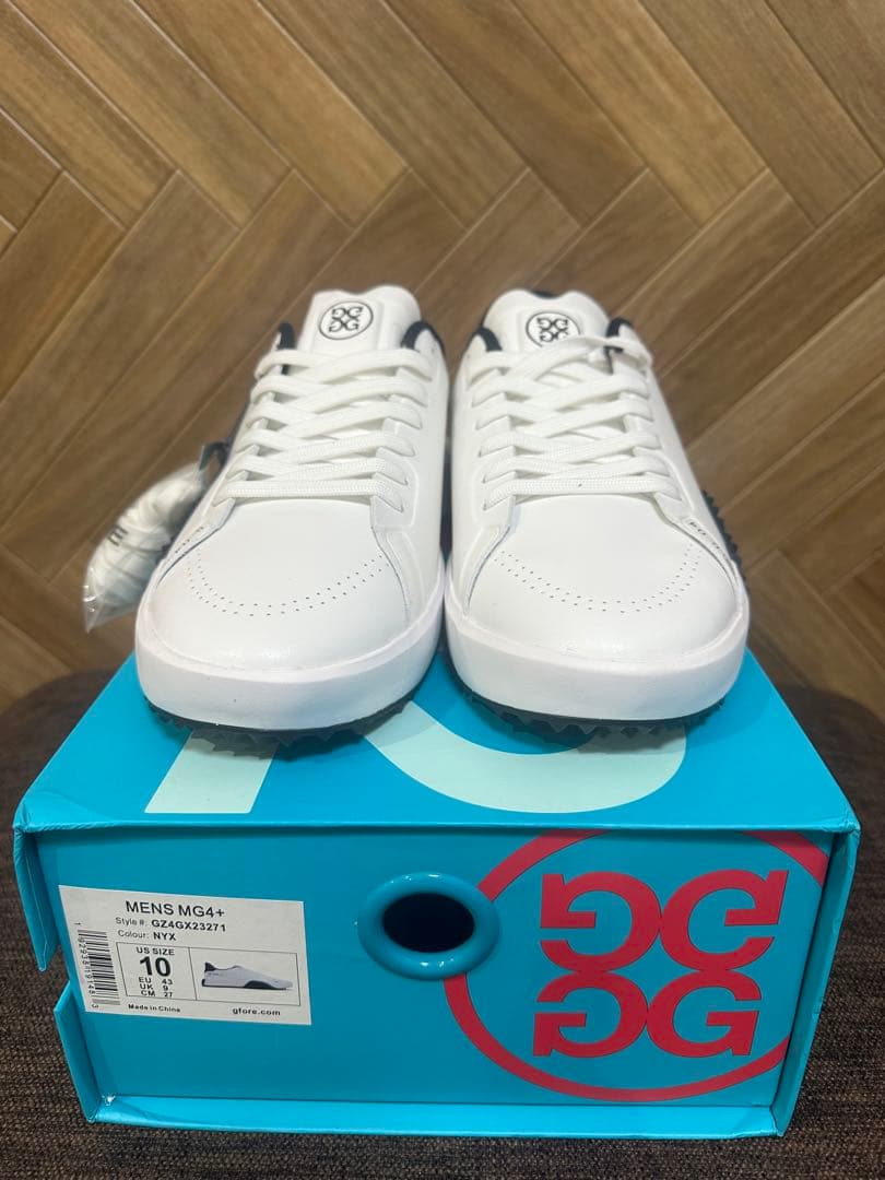 G/FOREメンズシューズG.112　ホワイト×ネイビー　27㎝