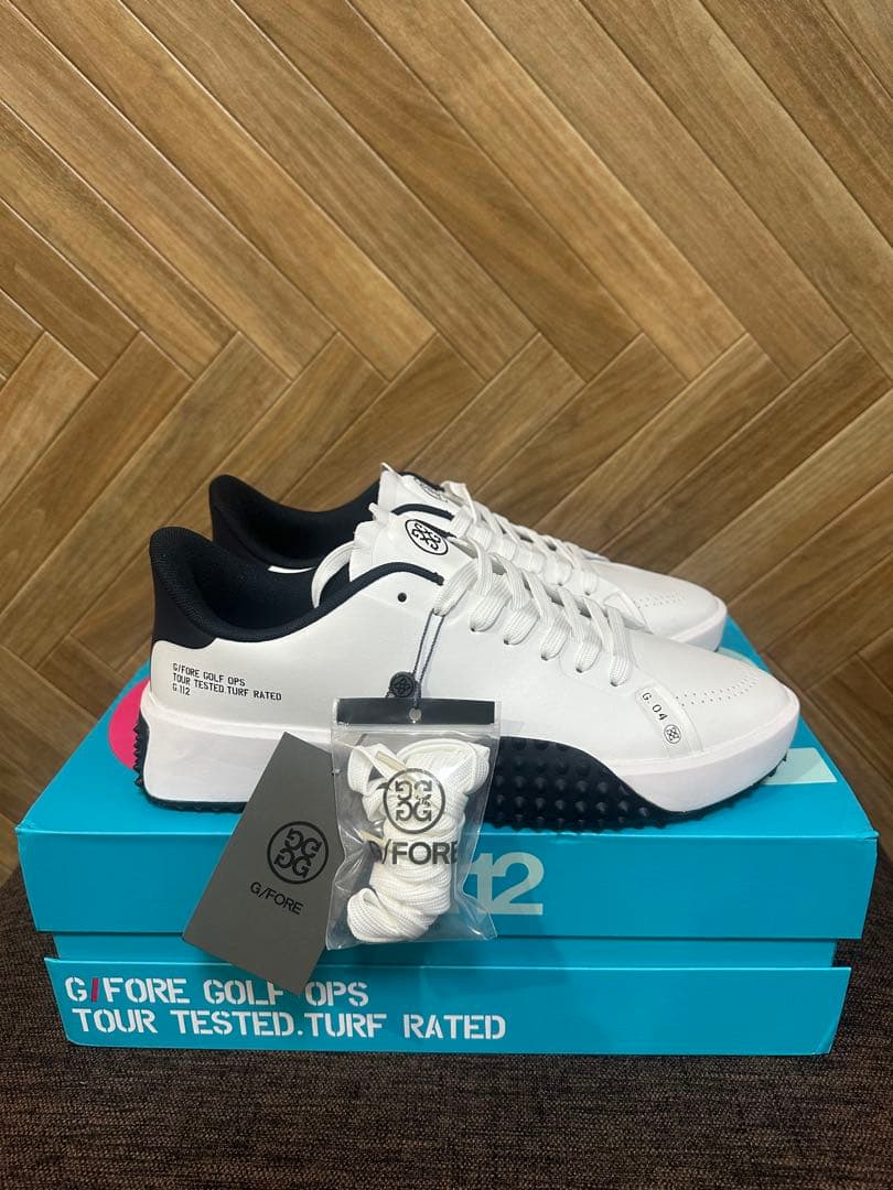 G/FOREメンズシューズG.112　ホワイト×ネイビー　27㎝