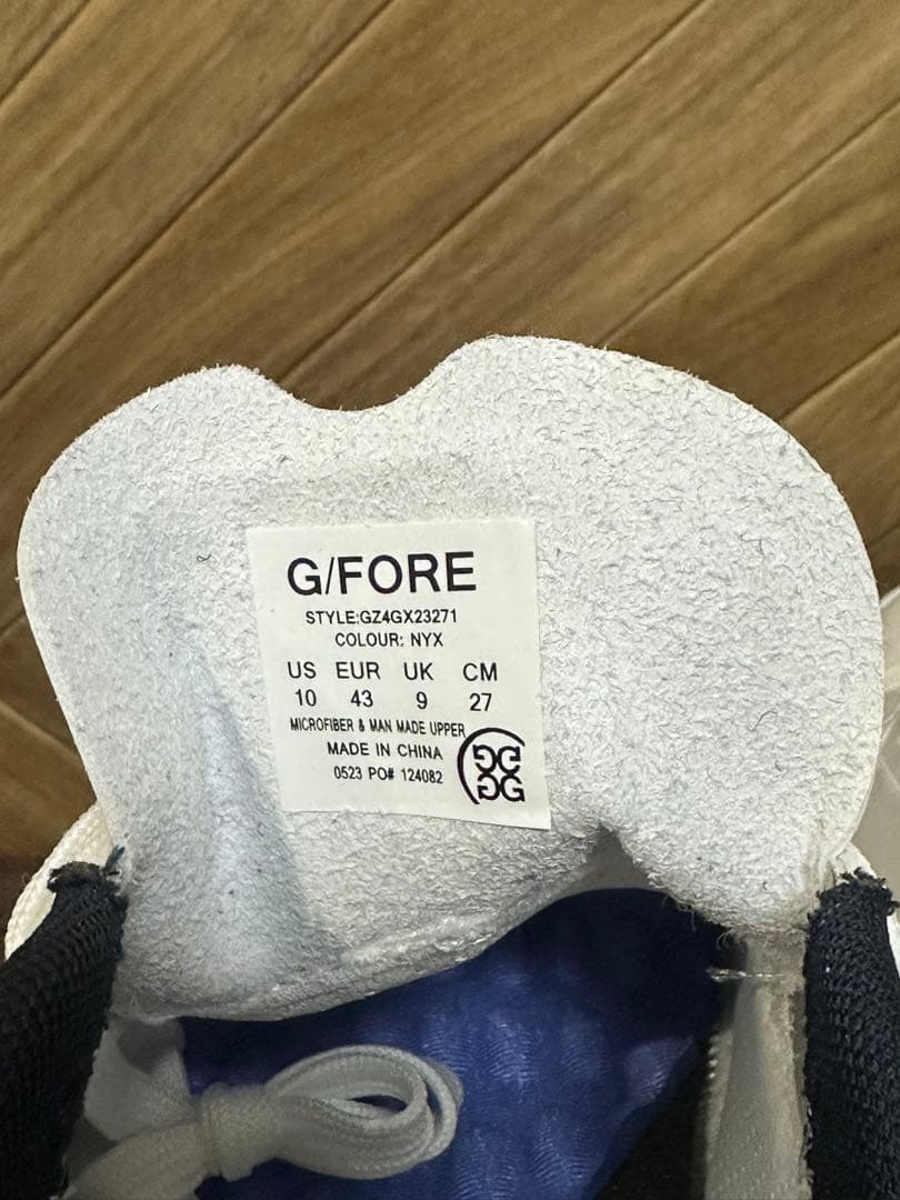 G/FOREメンズシューズG.112　ホワイト×ネイビー　27㎝