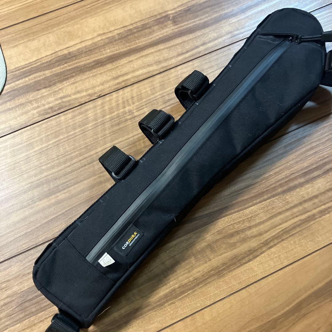 ハンドメイドフレームバッグ　コーデュラ500 ブラック　46.5cm