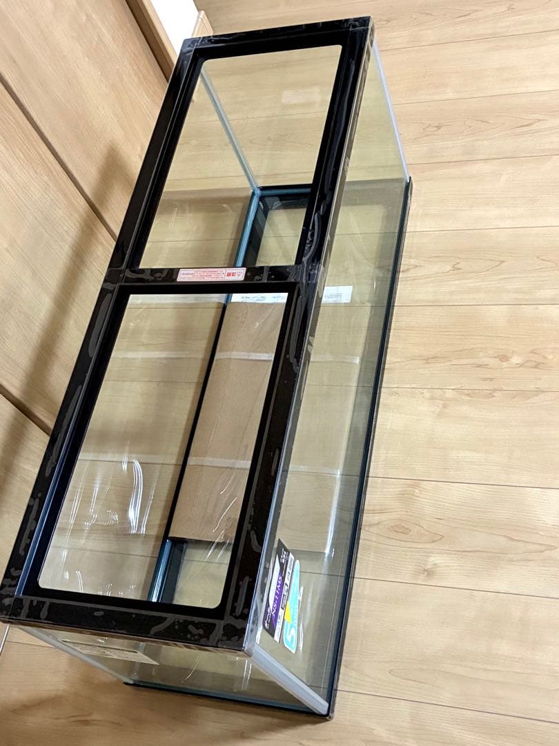 【新品】ガラス水槽 90cm 専用ガラス蓋2枚付き 未使用