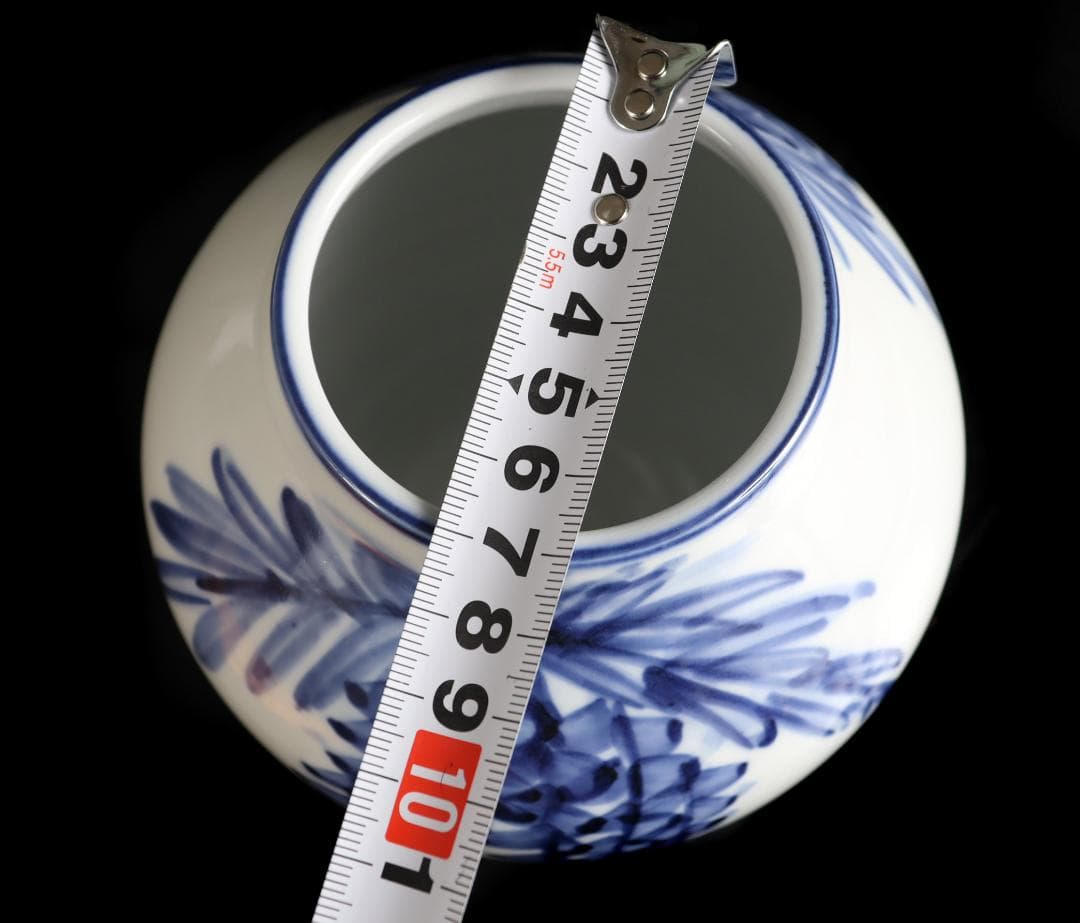 人間国宝 近藤悠三の次男 近藤潤 藤絵壷 花入れ 花生 共箱