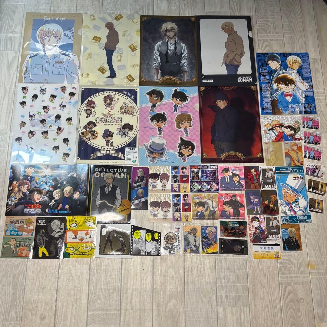名探偵コナン 安室透 まとめ売り クリアファイル コースター カード ステッカー