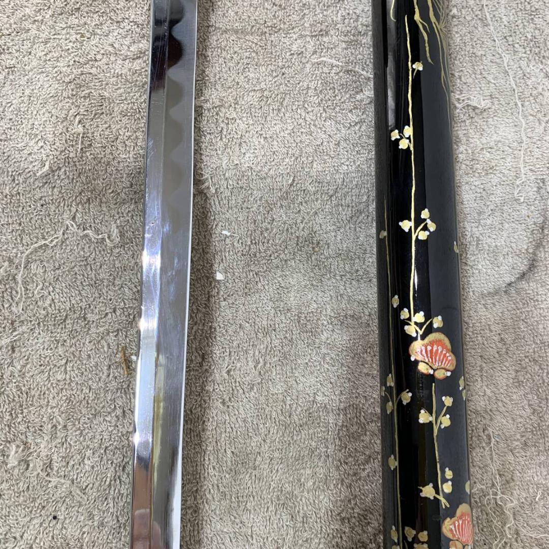 漆工芸可飾技法　仕込杖　模造刀　座頭市　XZ4083