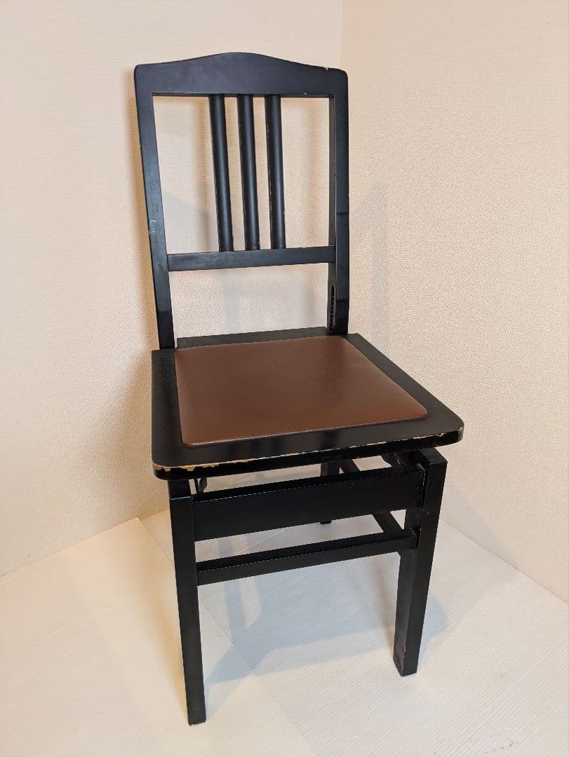 ピアノ椅子　グランドピアノ　背もたれ椅子　トムソン　高さ調整可