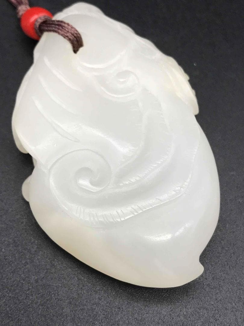激安　中国古玩　砡　古玉　和田玉　　清時代　極上　和田白玉(F-72)