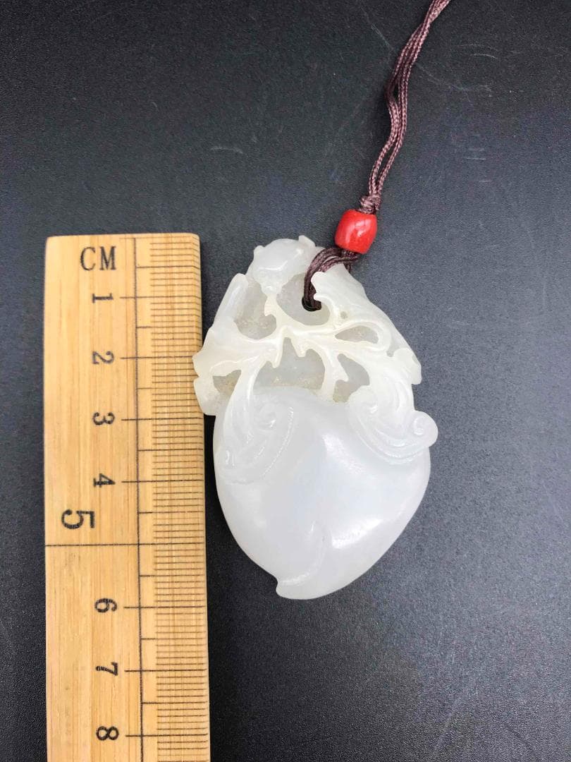 激安　中国古玩　砡　古玉　和田玉　　清時代　極上　和田白玉(F-72)