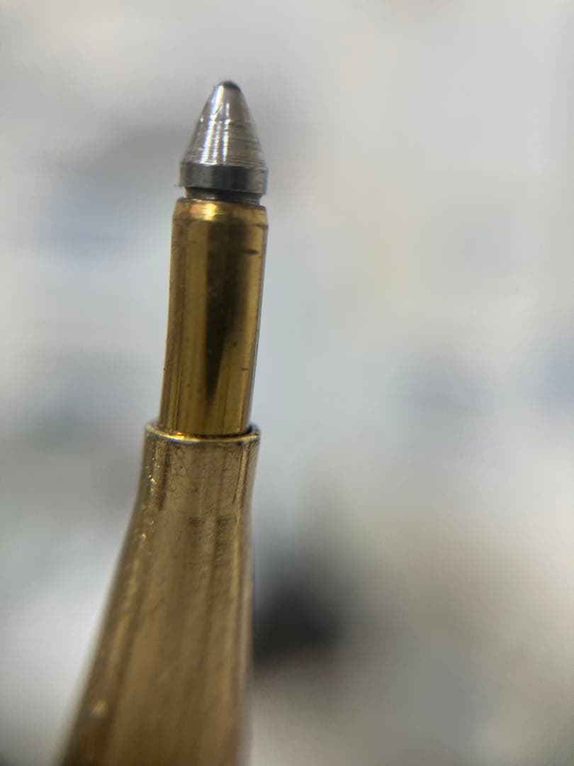 ゴールド 万年筆 ボールペン セット 刻印 585 14k ヴィンテージ 黒 金