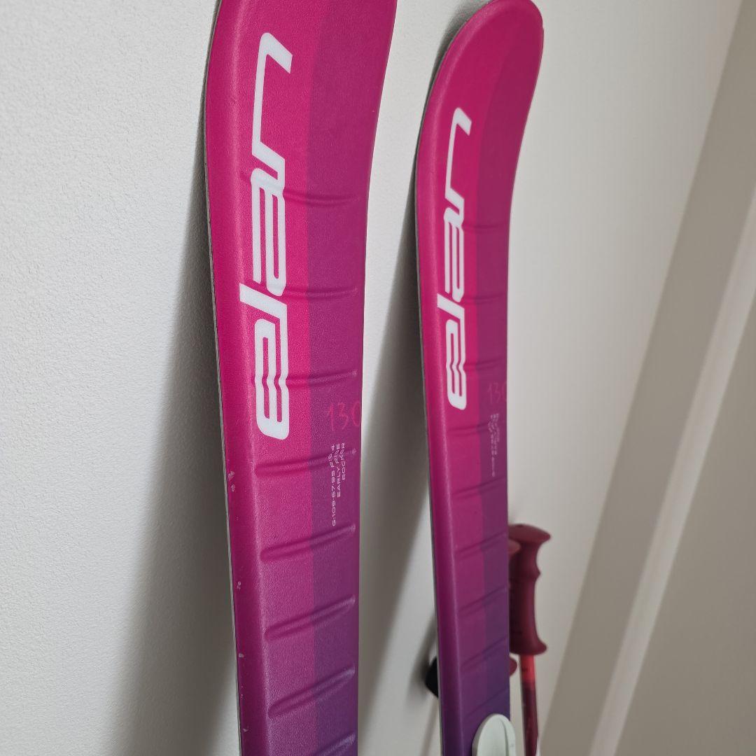 Elan 子ども用スキー 130cm 　ATOMIC　ストック90cm　セット