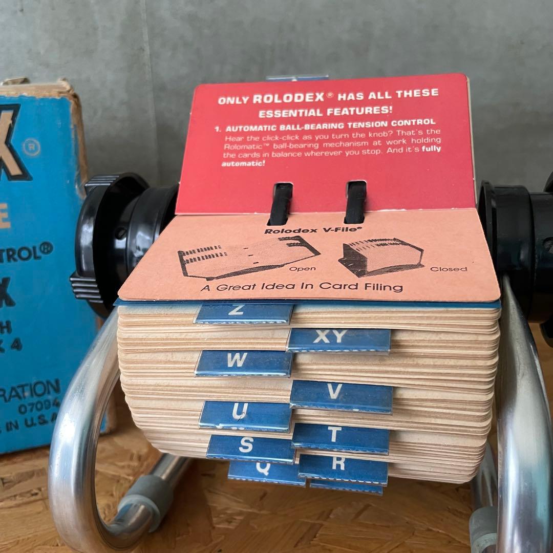 60s 70s VINTAGE ROLODEX NO.5024X アルミフレーム
