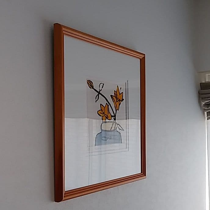 リチャード・スペア　版画　「日本の花器とゆり」