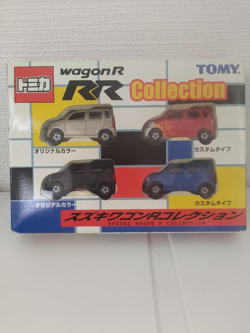 セット！トミカ缶、ワゴンRコレクション、清風名月、ワゴンR 100万台限定プラモ