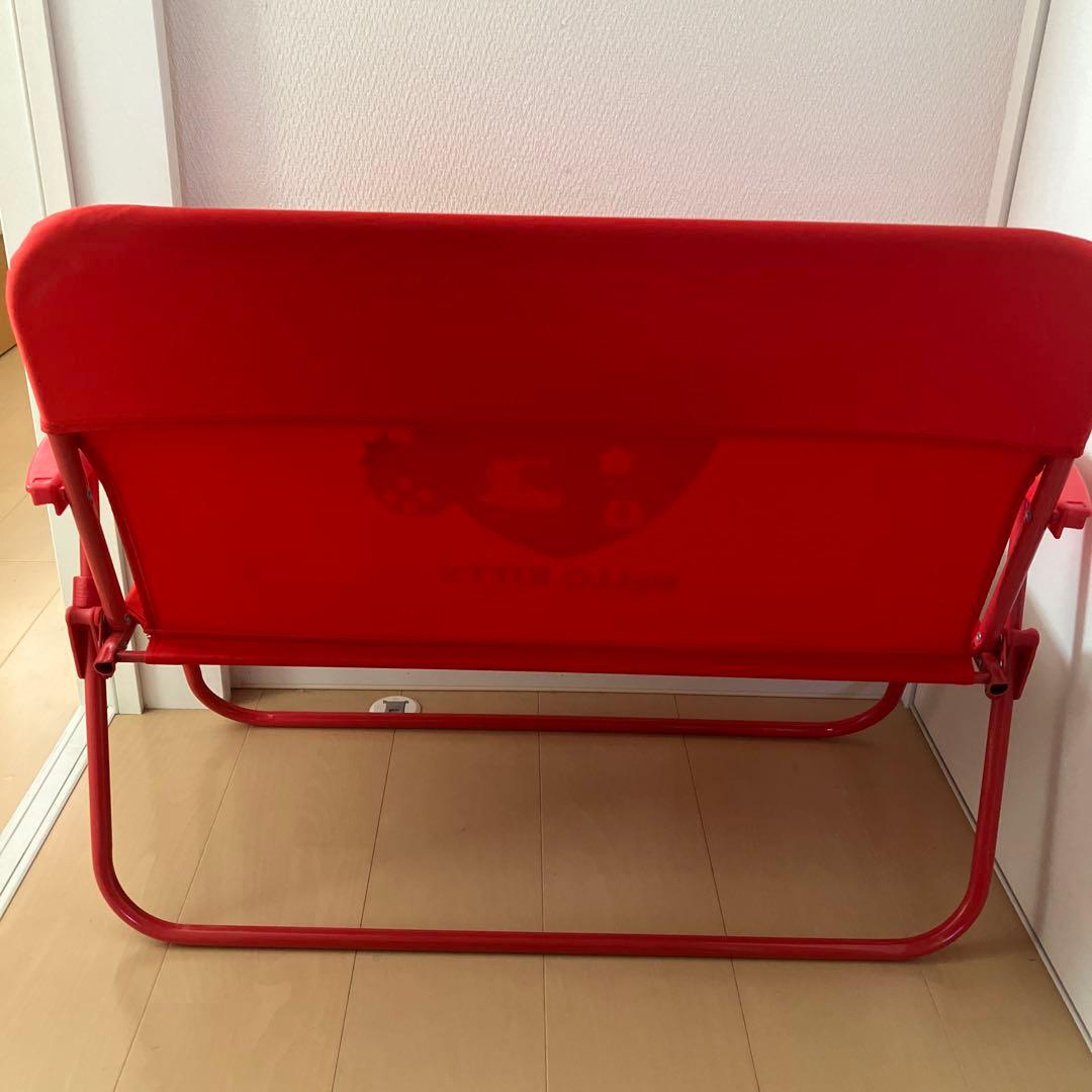 ハローキティ　折りたたみ椅子　アウトドアベンチ　レア　折り畳みベンチシート