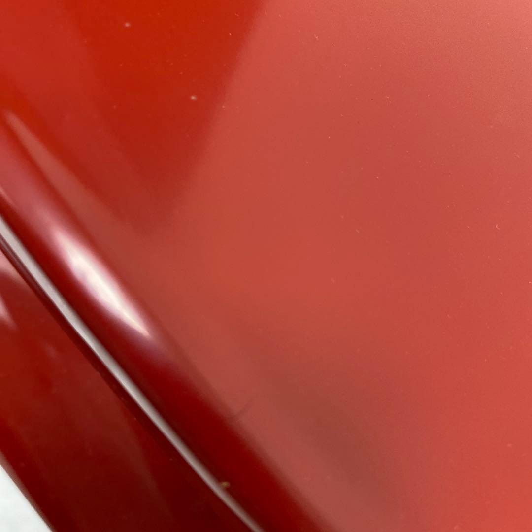 木製どつしりとした台　赤大　黒小未使用