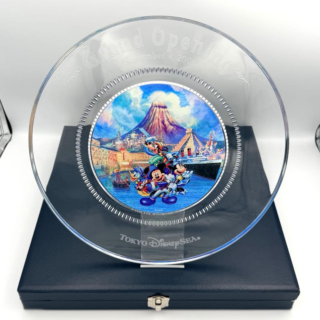 【激レア】東京ディズニーシー オープニングプレート 2001年 ガラス製 記念品