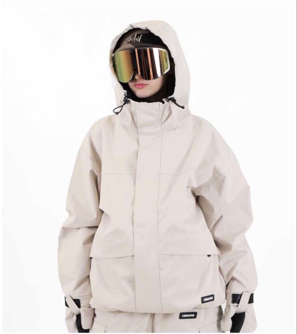 ハイマスマニア　スノボ　ウェア　ベージュ
