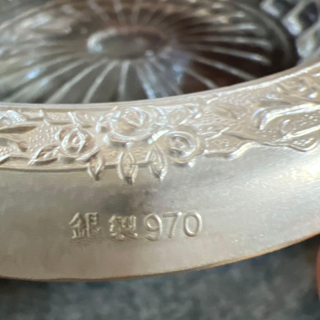 【半額】銀製970刻印あり　コースター２0個組セット　約2400g 新品未使用