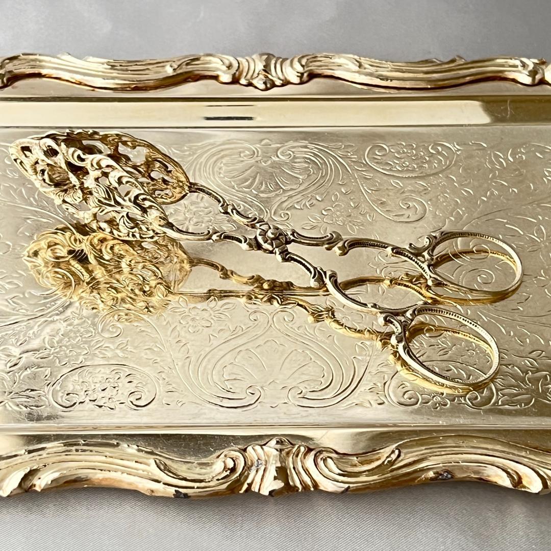 【ドイツ】 薔薇のクッキートング【純銀】 13.5cm