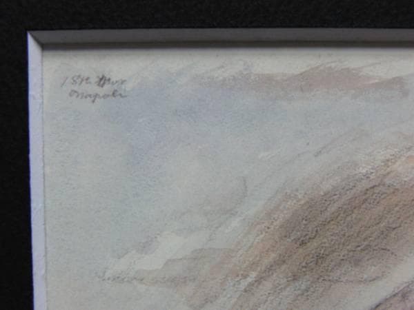 宮本三郎、ベスビオ火山、希少画集画、新品額付、状態良好