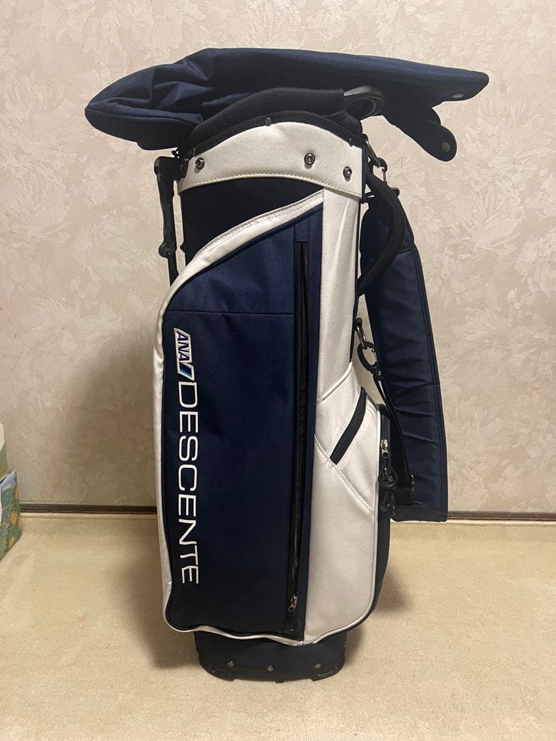 DESCENTE キャディバッグ ネイビー/ホワイト