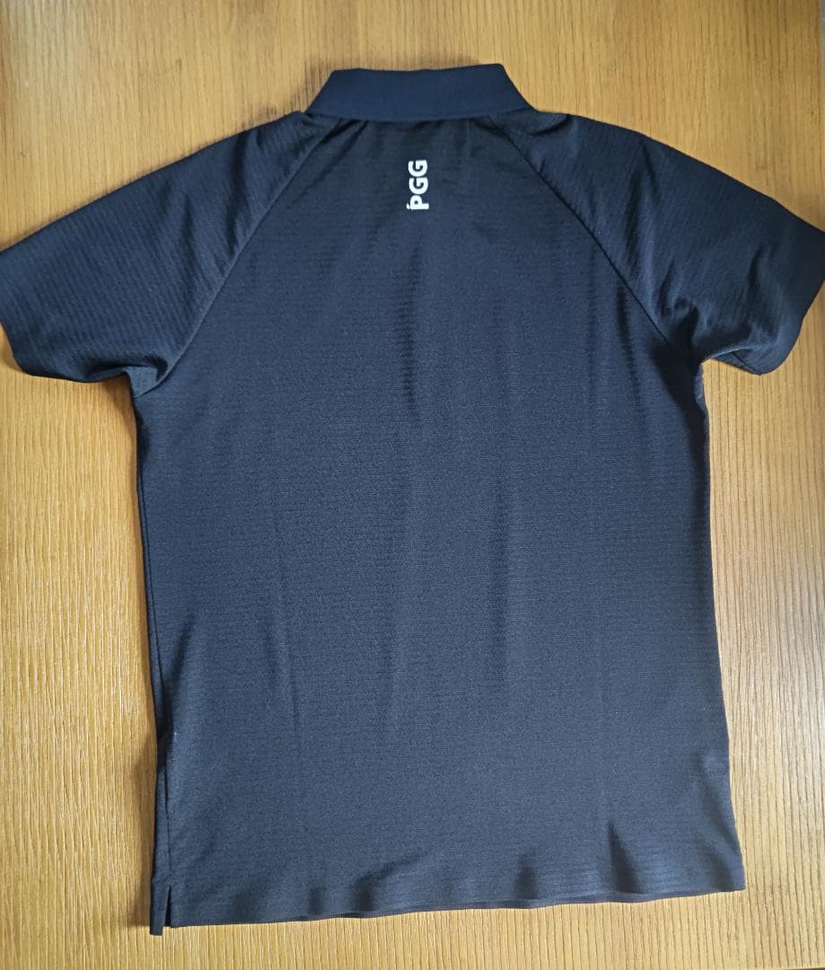 PGG　ボーダー柄ジャージー 半袖ポロシャツ (MENS) サイズ６（XL）