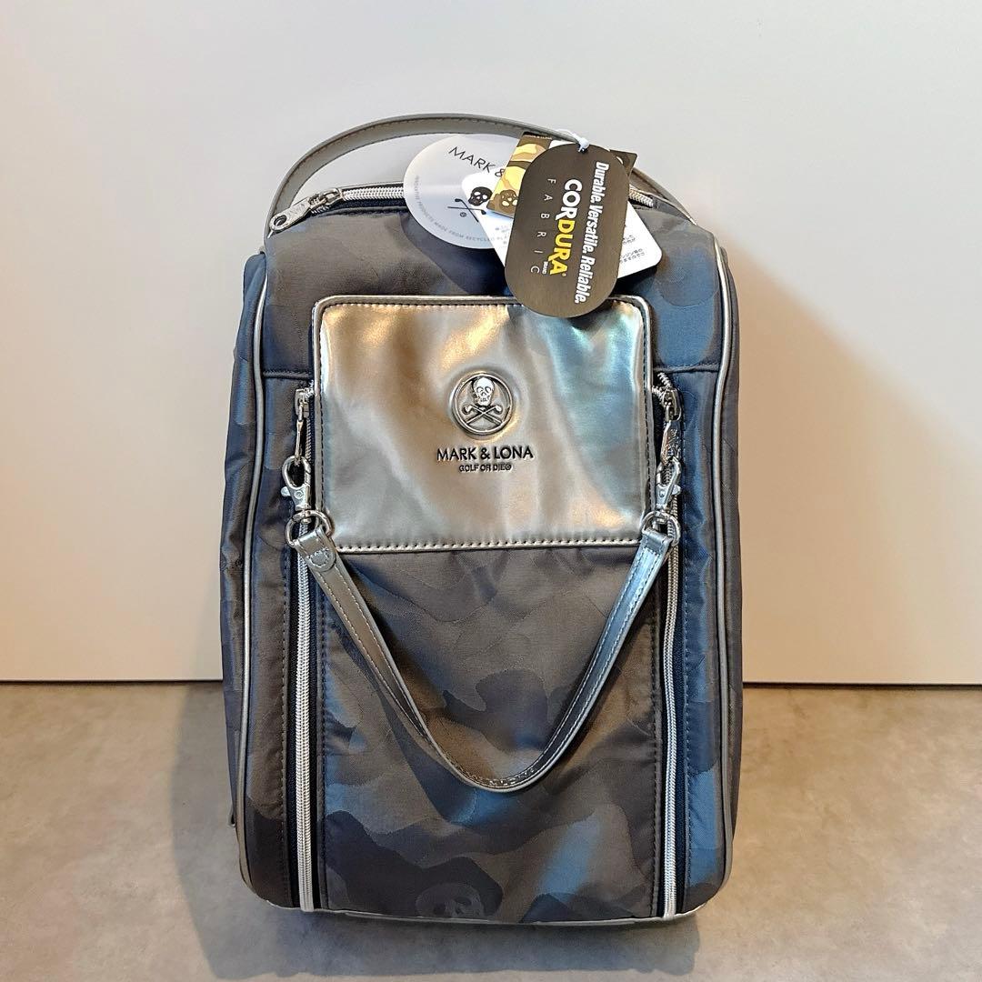 新品 ★ MARK&LONA グレー シューズケース バッグ マーク&ロナ 靴