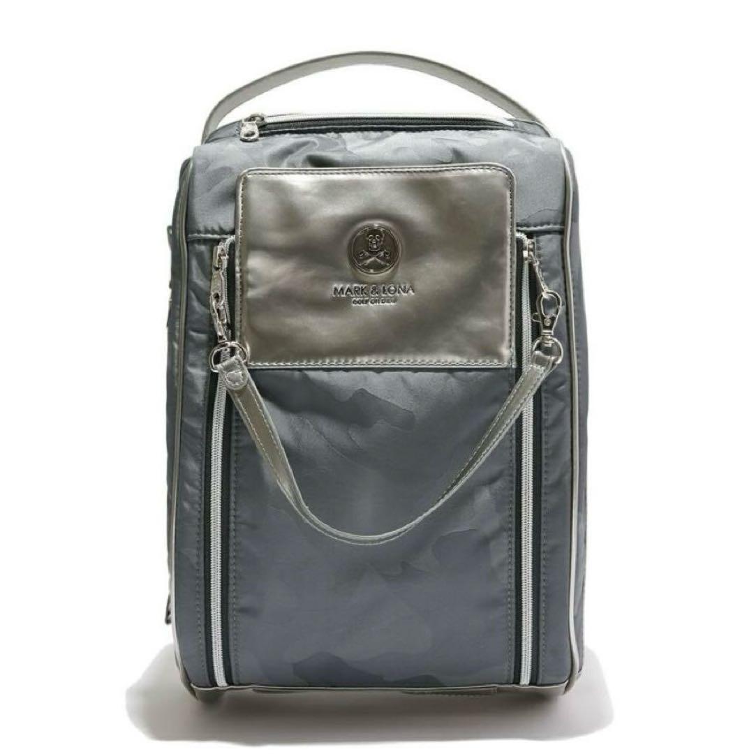 新品 ★ MARK&LONA グレー シューズケース バッグ マーク&ロナ 靴