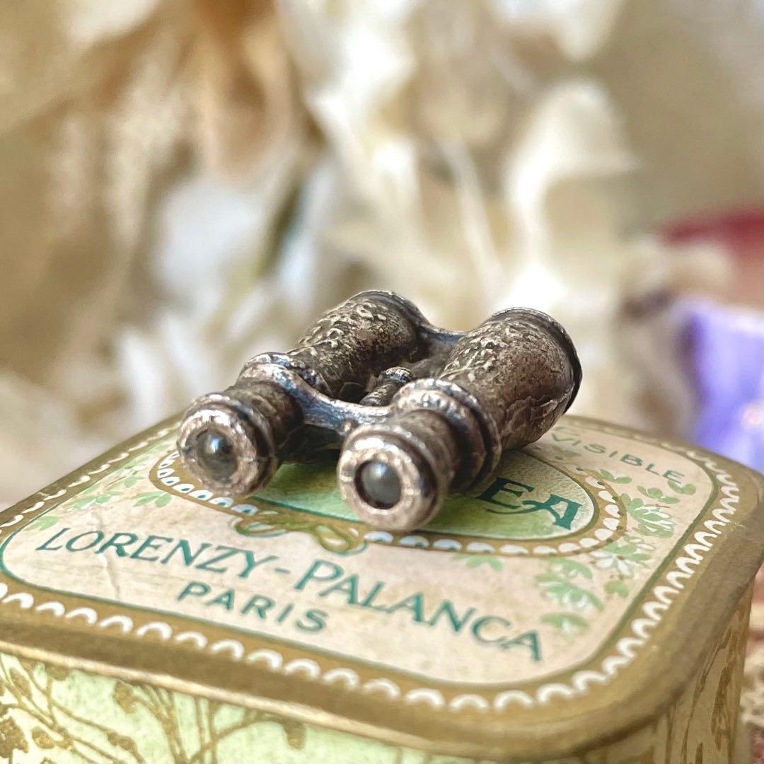 オペラグラスチャーム ミニチュア双眼鏡 ドールミニョネット用フランスアンティーク