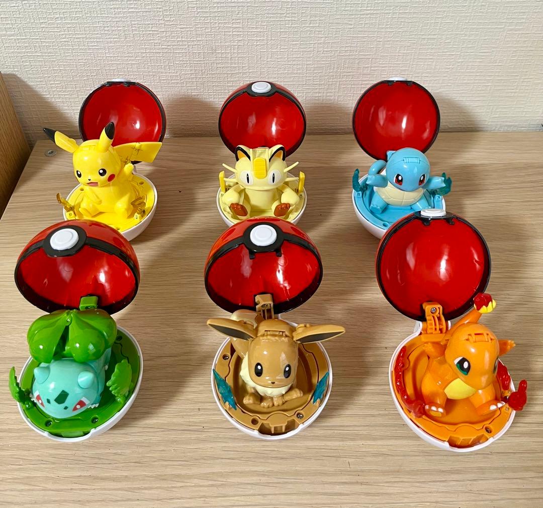 ポケモン フィギュアセット6点 モンスターボール