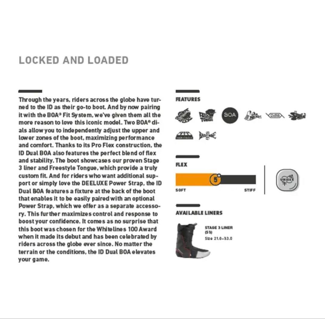 スノーボード DEELUXE ID DUAL BOA BLACK 24-25