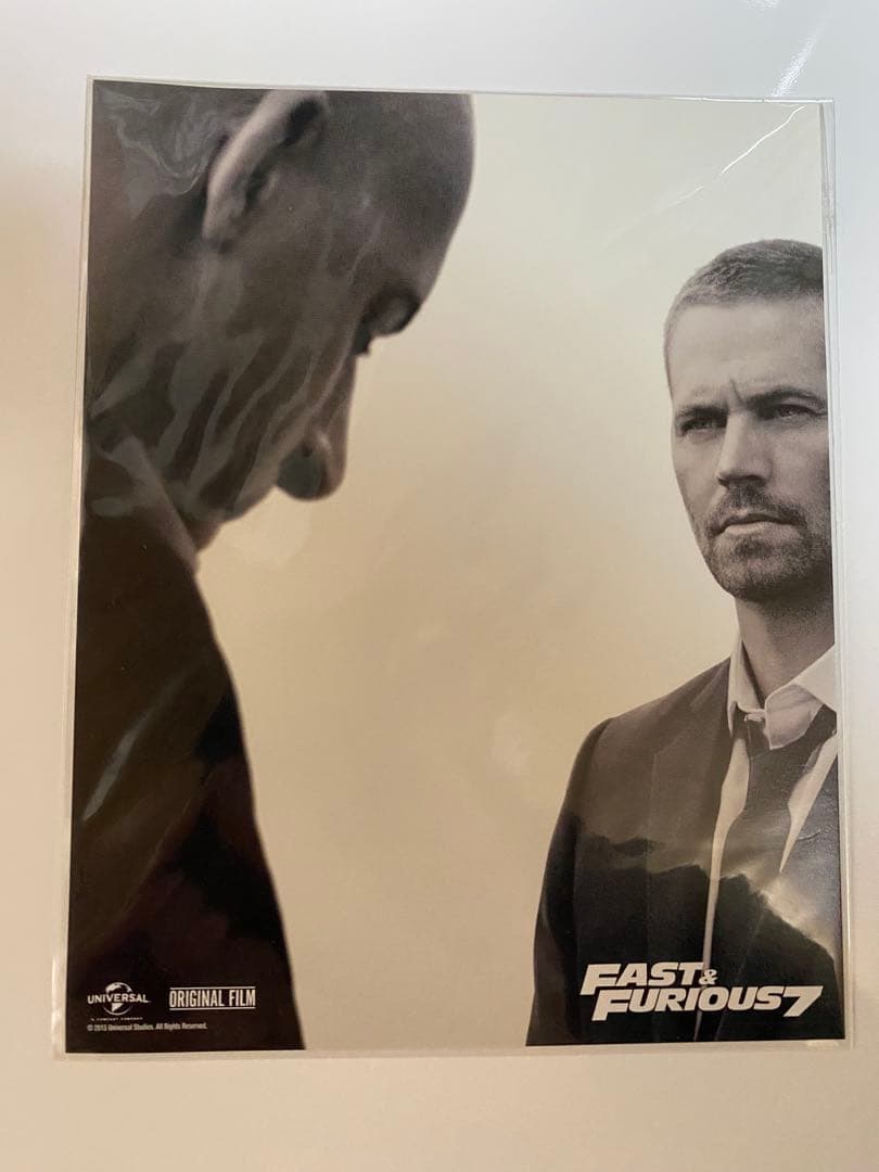 【海外でも大人気‼︎】【入手困難品】 FAST & FURIOUS 7 ブロマイド