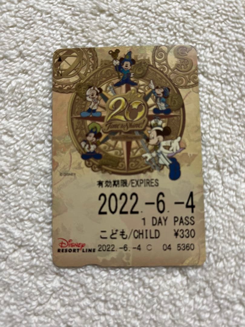 ディズニーリゾートライン20周年フリーきっぷコンプ10枚& 記念限定きっぷ台紙付