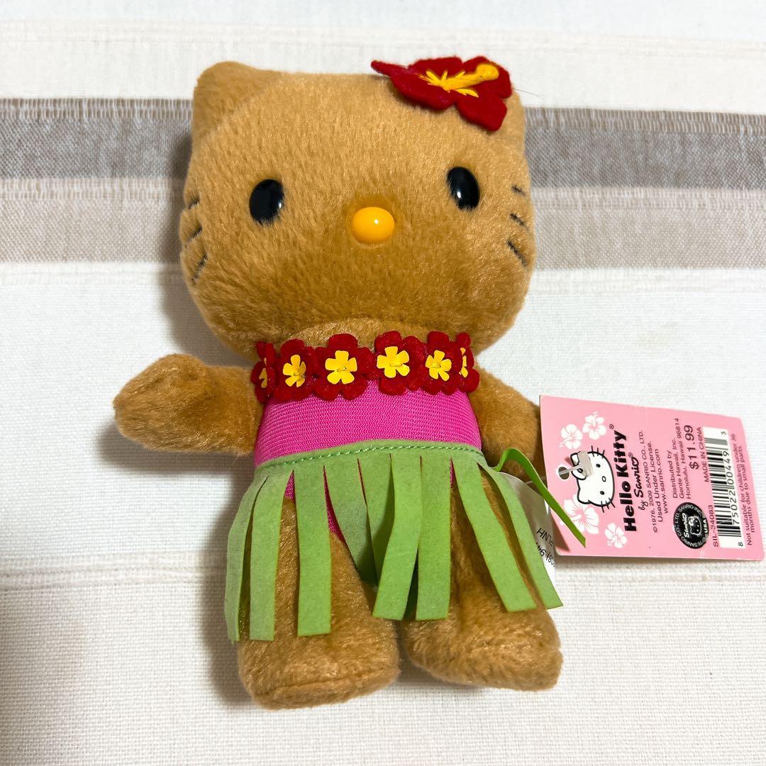サンリオ　ハローキティ　ハワイ　日焼けキティ　ぬいぐるみ　マスコット