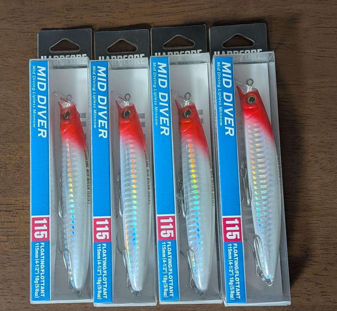 ミッドダイバー T115 ルアー 4個セット