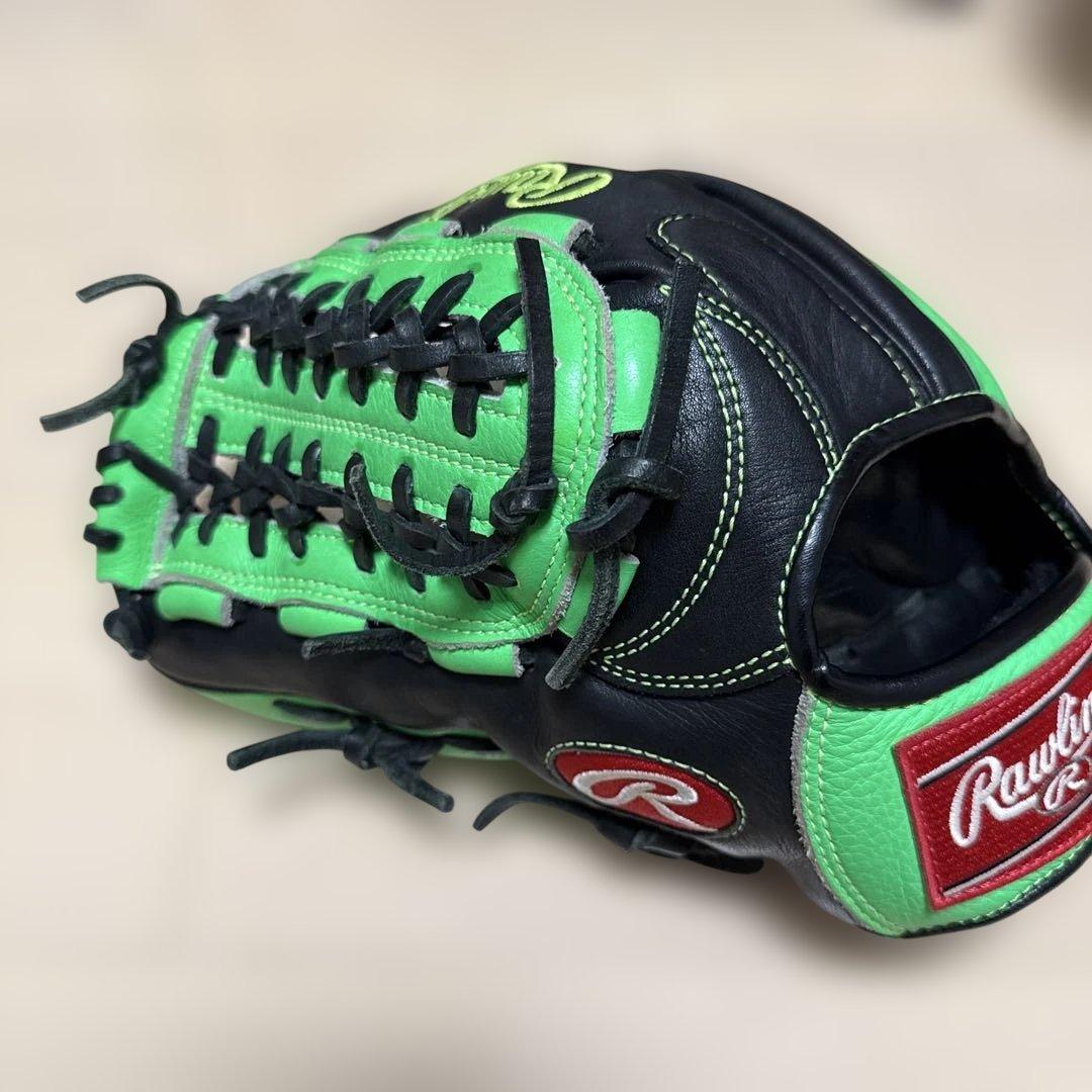Rawlings 軟式グローブ 黒/緑